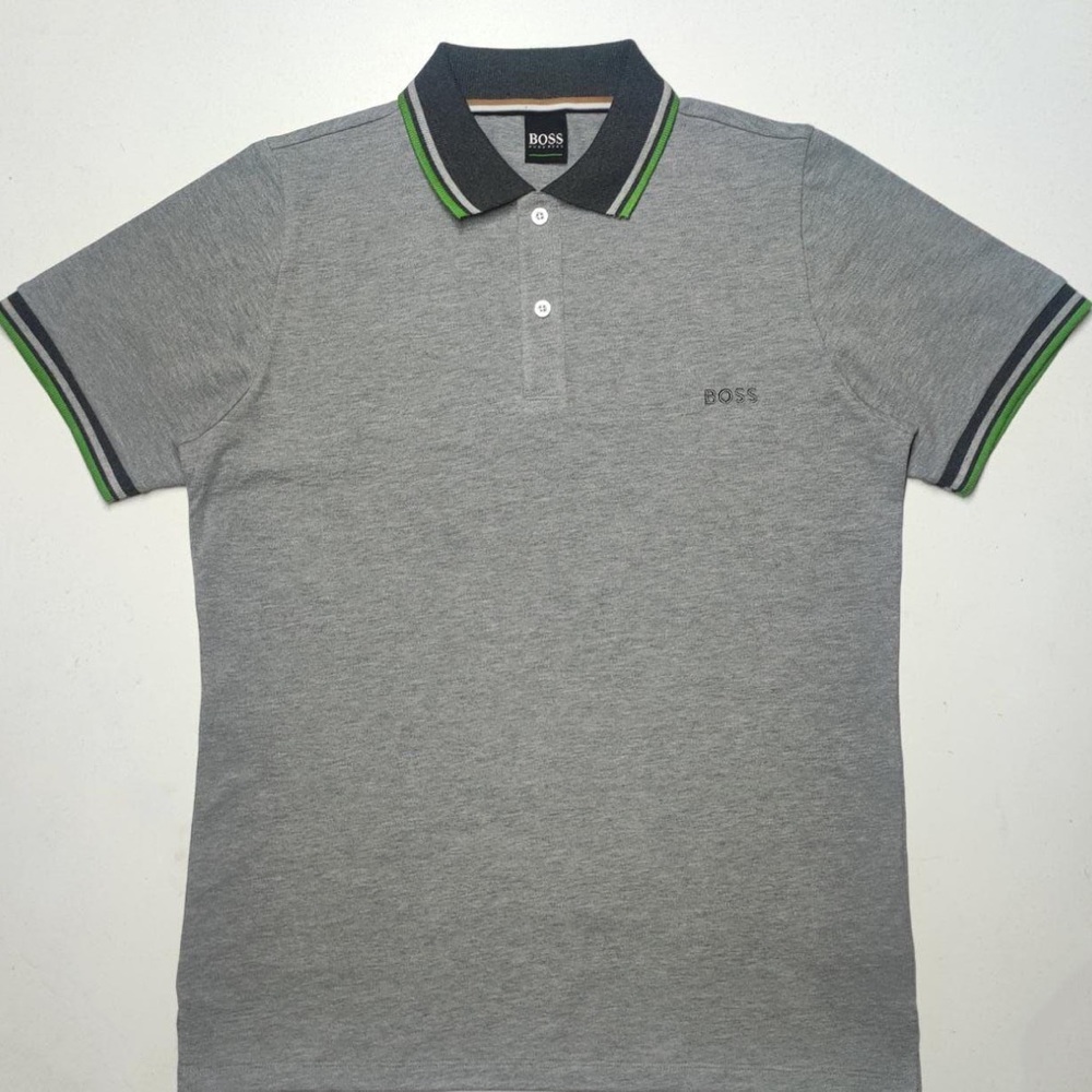 BOSS Men’s Polo Box color heather grey